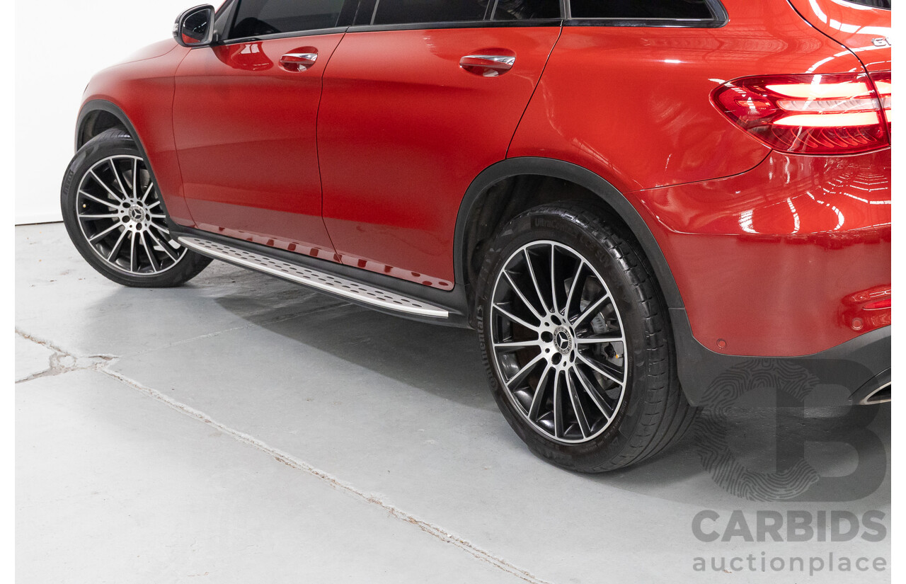 3/2019 Mercedes-Benz GLC 250 AMG Line (AWD) 253 MY19 4d Wagon Hyacinth Red Metallic Turbo 2.0L
