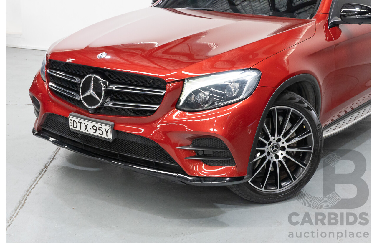 3/2019 Mercedes-Benz GLC 250 AMG Line (AWD) 253 MY19 4d Wagon Hyacinth Red Metallic Turbo 2.0L