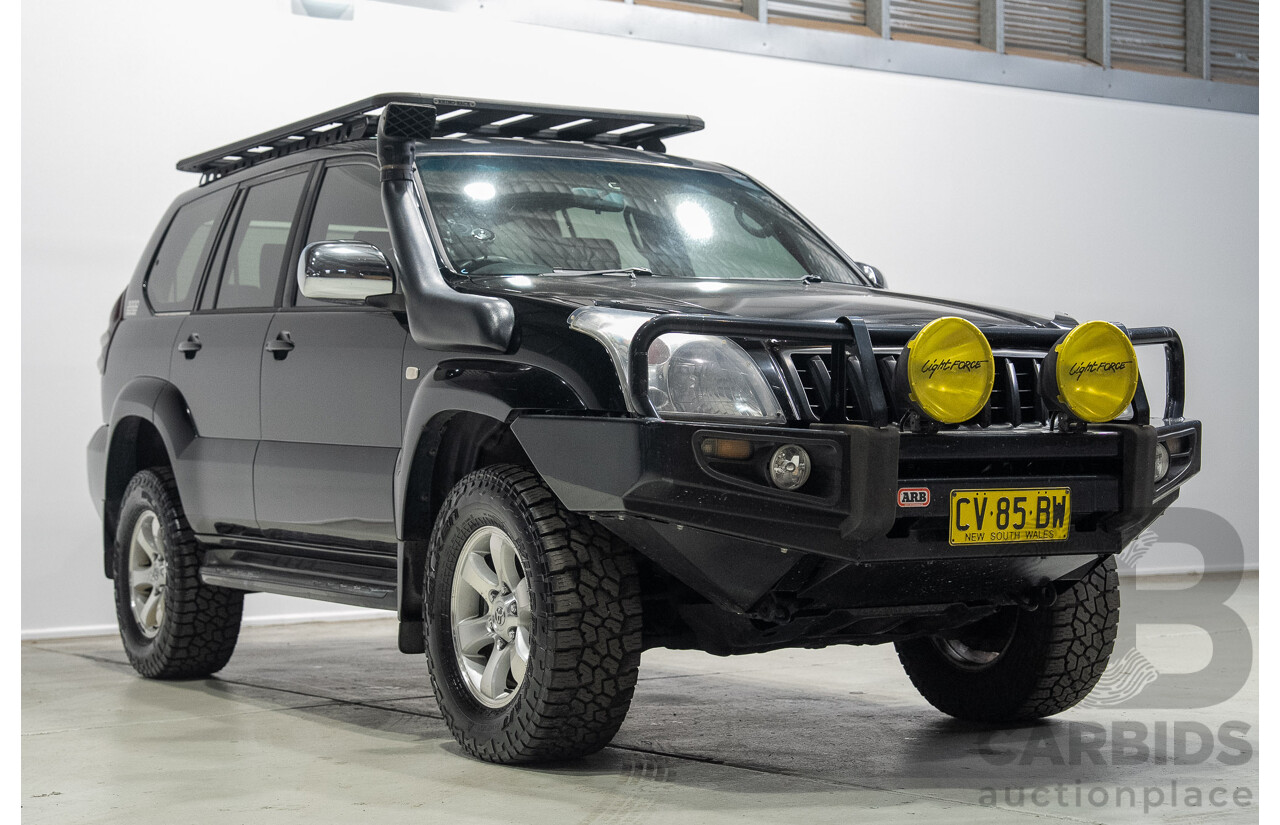 02/2006 Toyota Landcruiser Prado GXL (4x4) KZJ120R 4d Wagon Black 3.0L