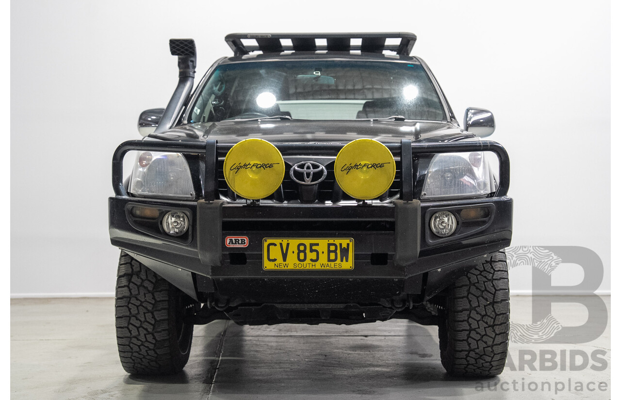 02/2006 Toyota Landcruiser Prado GXL (4x4) KZJ120R 4d Wagon Black 3.0L