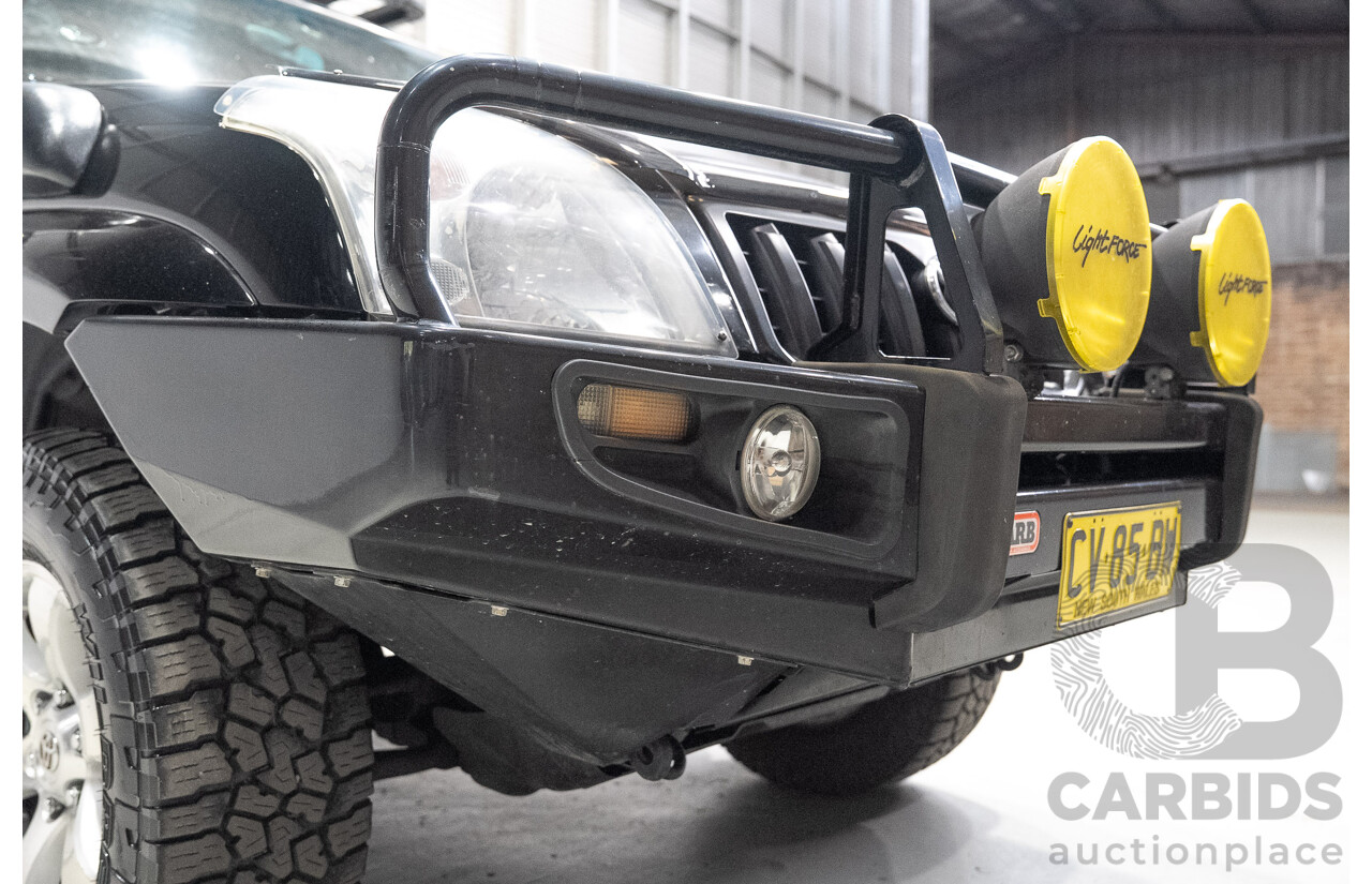 02/2006 Toyota Landcruiser Prado GXL (4x4) KZJ120R 4d Wagon Black 3.0L