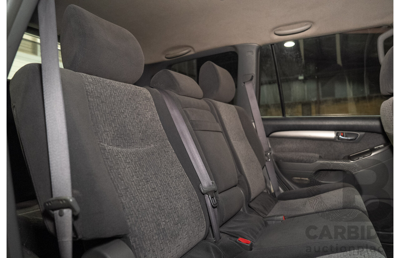 02/2006 Toyota Landcruiser Prado GXL (4x4) KZJ120R 4d Wagon Black 3.0L