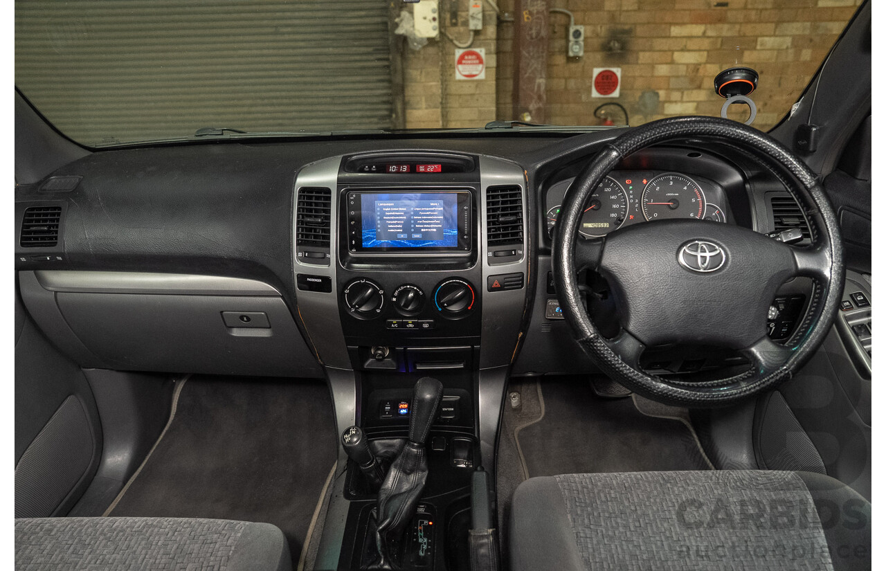 02/2006 Toyota Landcruiser Prado GXL (4x4) KZJ120R 4d Wagon Black 3.0L