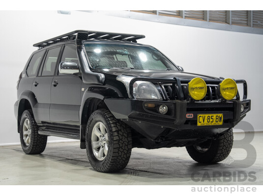 02/2006 Toyota Landcruiser Prado GXL (4x4) KZJ120R 4d Wagon Black 3.0L