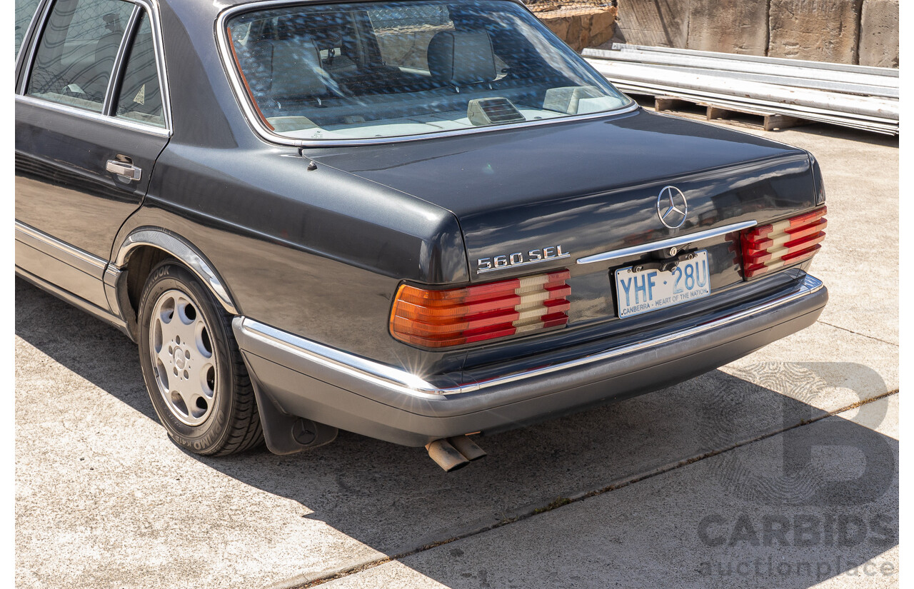 6/1989 Mercedes-Benz 560 SEL W126 4d Sedan Grey V8 5.5L