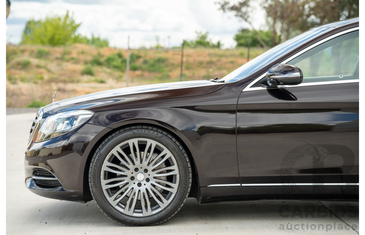 4/2016 Mercedes-Benz S350d W222 MY16 4d Sedan Ruby Metallic Turbo Diesel 3.0L