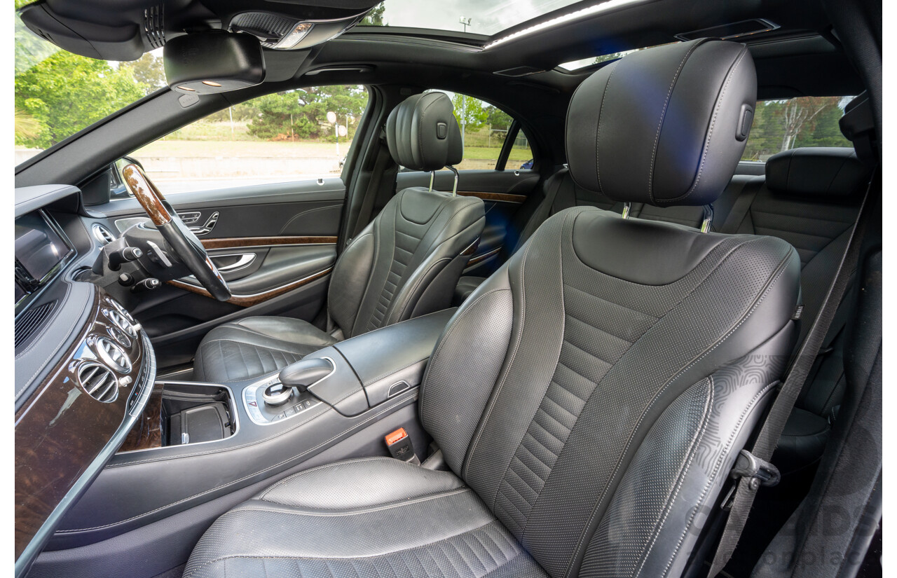 4/2016 Mercedes-Benz S350d W222 MY16 4d Sedan Ruby Metallic Turbo Diesel 3.0L