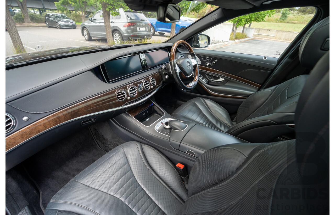4/2016 Mercedes-Benz S350d W222 MY16 4d Sedan Ruby Metallic Turbo Diesel 3.0L