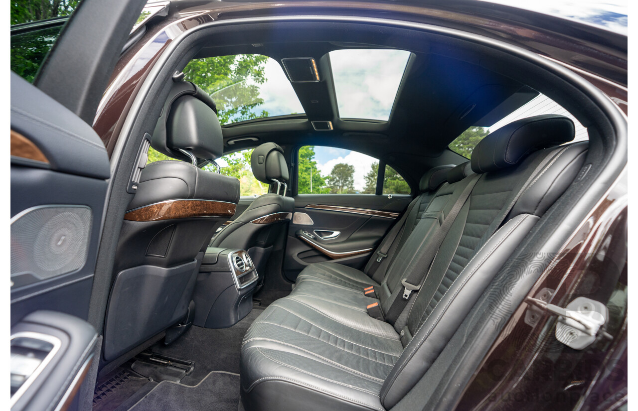 4/2016 Mercedes-Benz S350d W222 MY16 4d Sedan Ruby Metallic Turbo Diesel 3.0L