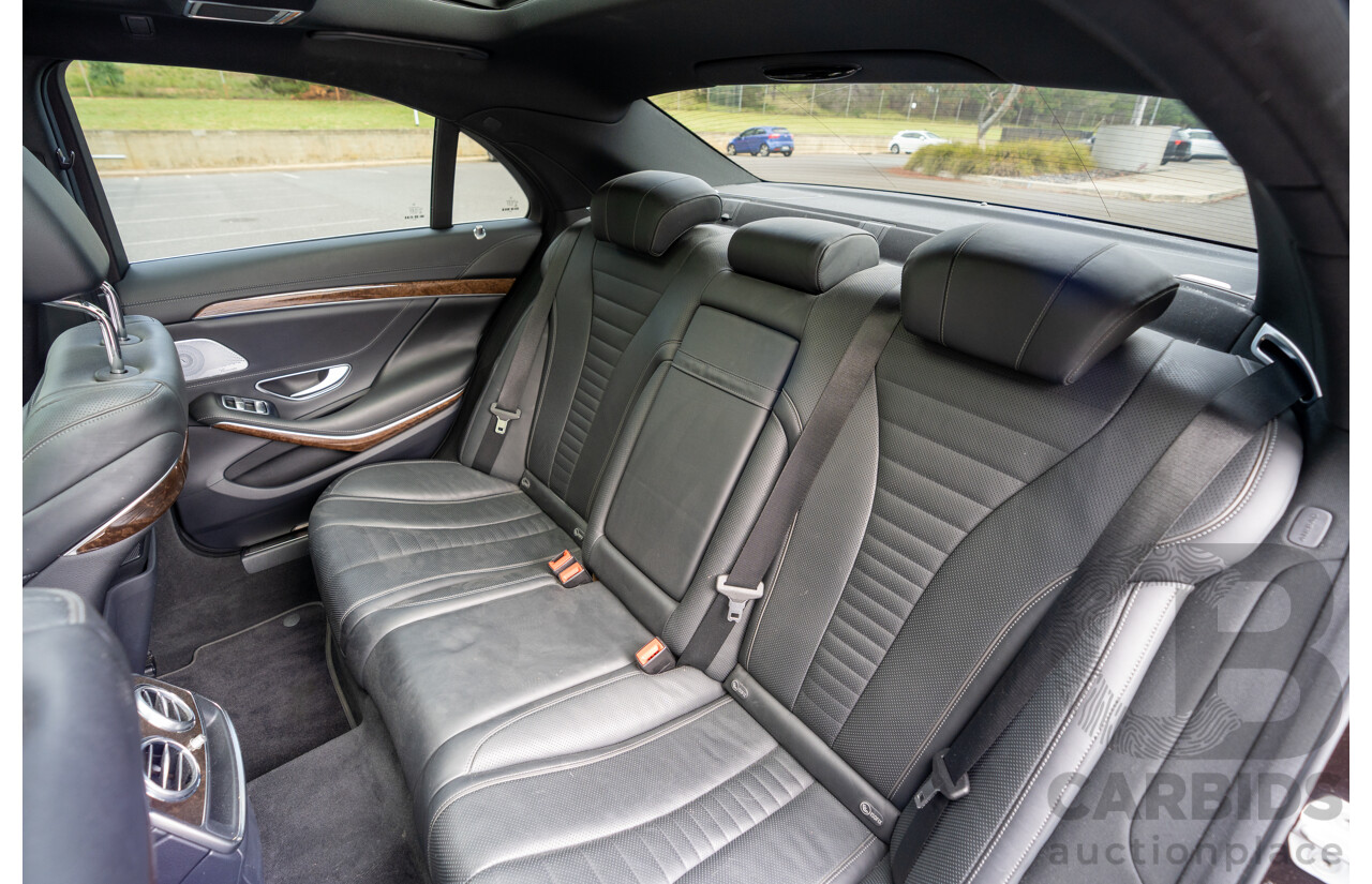 4/2016 Mercedes-Benz S350d W222 MY16 4d Sedan Ruby Metallic Turbo Diesel 3.0L