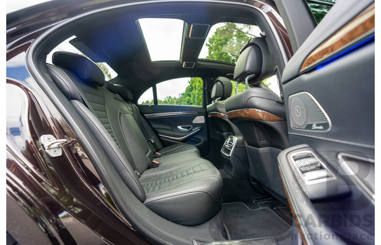 4/2016 Mercedes-Benz S350d W222 MY16 4d Sedan Ruby Metallic Turbo Diesel 3.0L