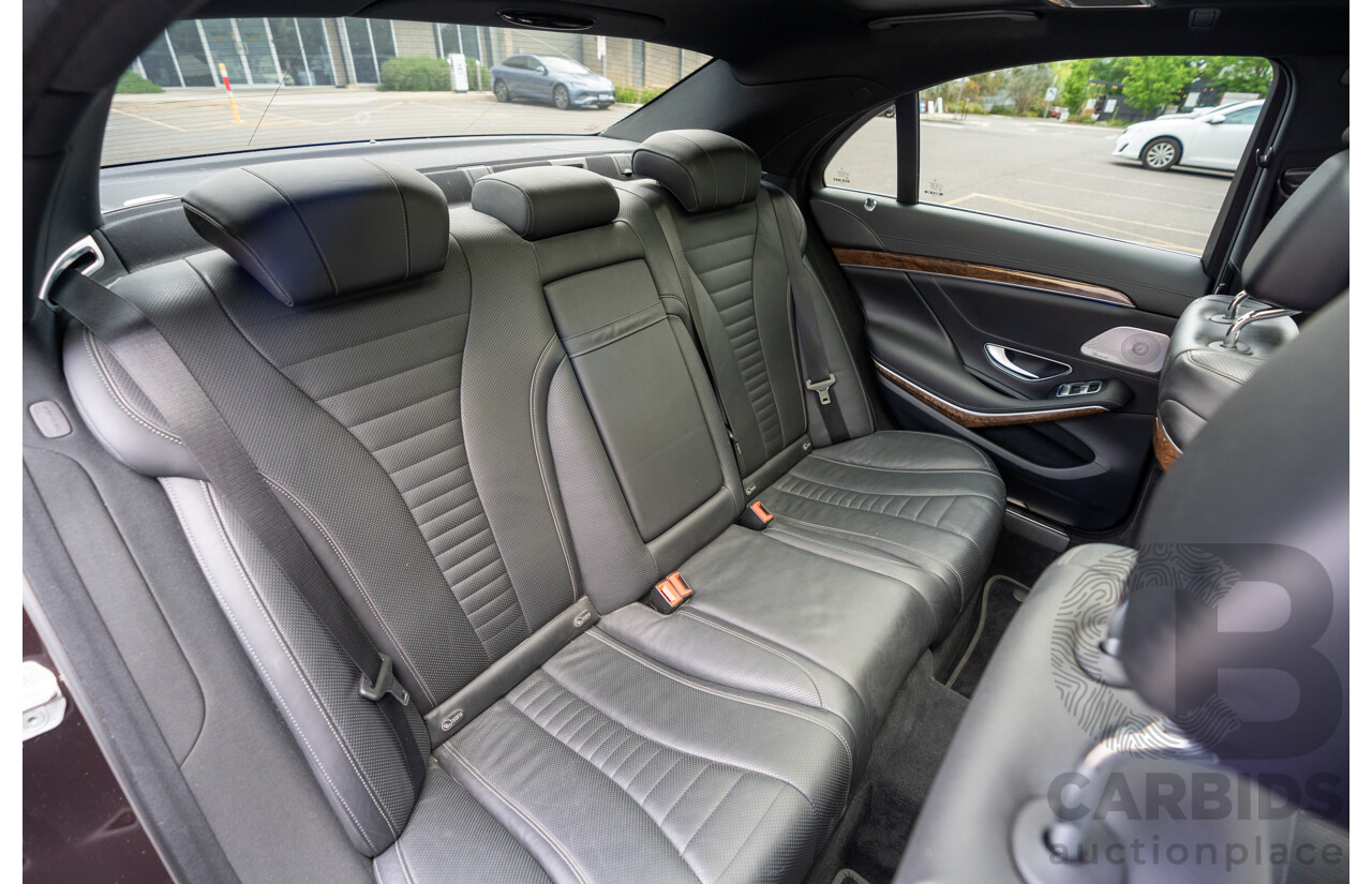 4/2016 Mercedes-Benz S350d W222 MY16 4d Sedan Ruby Metallic Turbo Diesel 3.0L