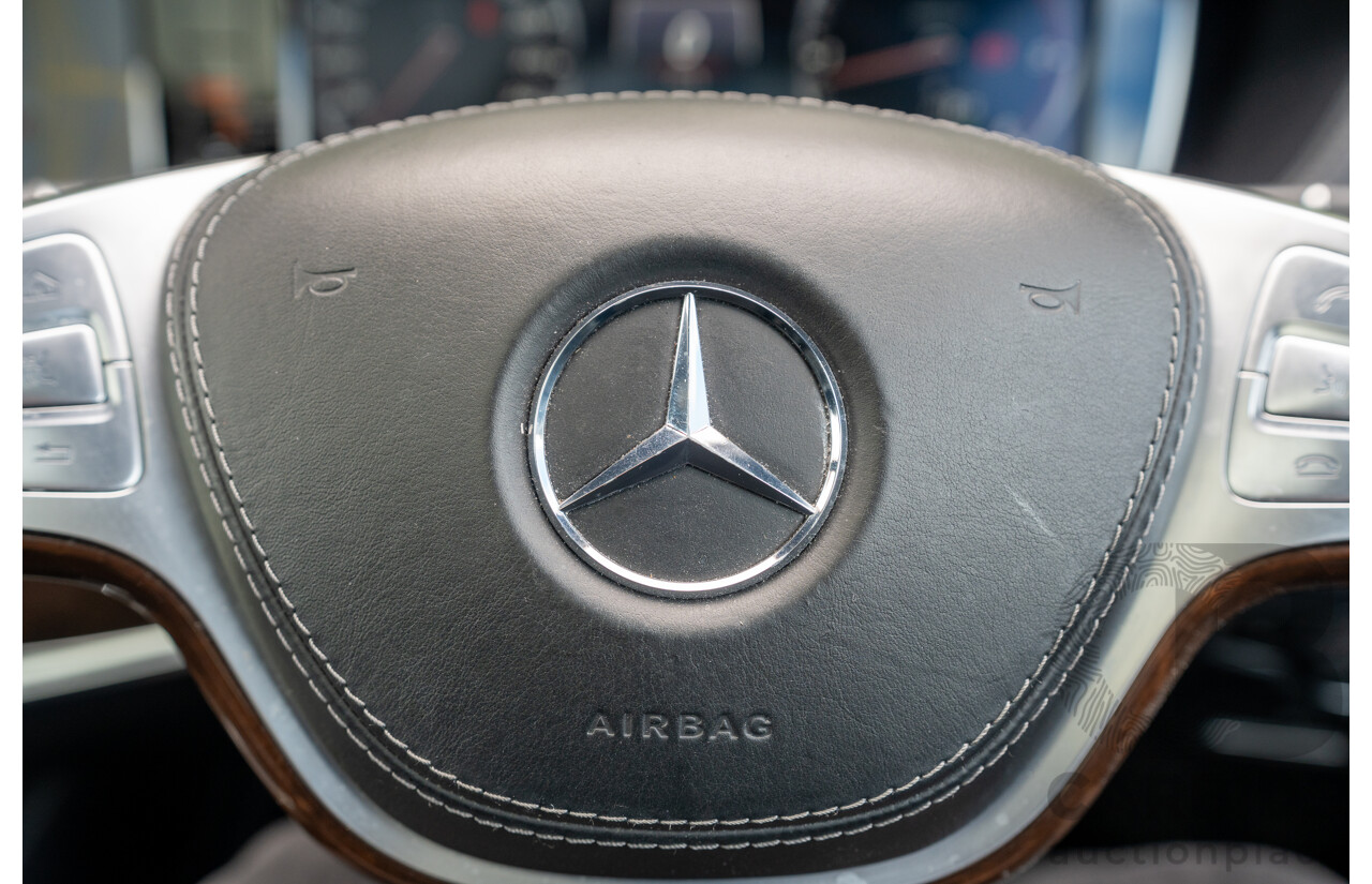 4/2016 Mercedes-Benz S350d W222 MY16 4d Sedan Ruby Metallic Turbo Diesel 3.0L