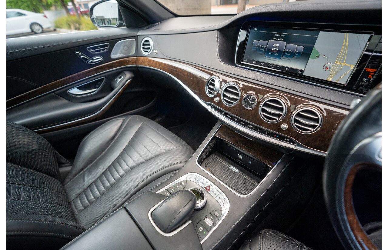 4/2016 Mercedes-Benz S350d W222 MY16 4d Sedan Ruby Metallic Turbo Diesel 3.0L