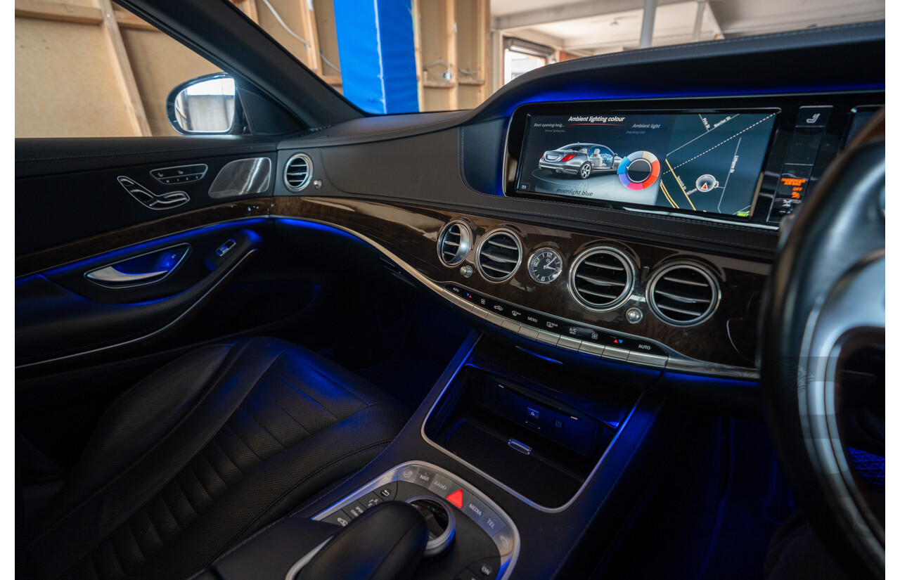 4/2016 Mercedes-Benz S350d W222 MY16 4d Sedan Ruby Metallic Turbo Diesel 3.0L