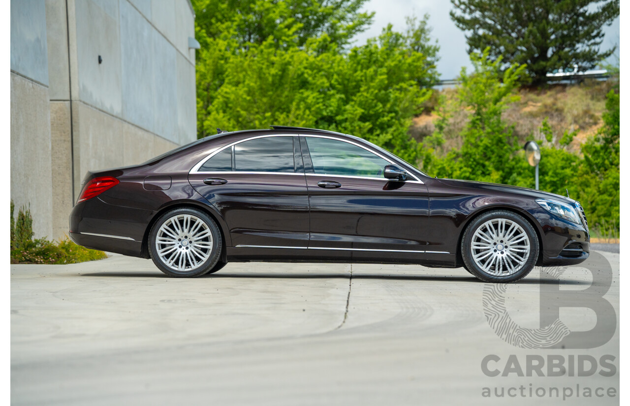 4/2016 Mercedes-Benz S350d W222 MY16 4d Sedan Ruby Metallic Turbo Diesel 3.0L