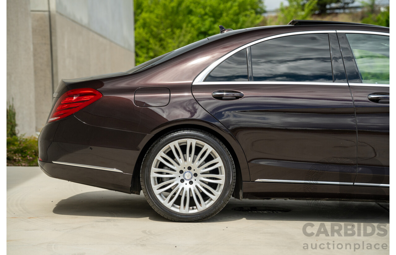 4/2016 Mercedes-Benz S350d W222 MY16 4d Sedan Ruby Metallic Turbo Diesel 3.0L