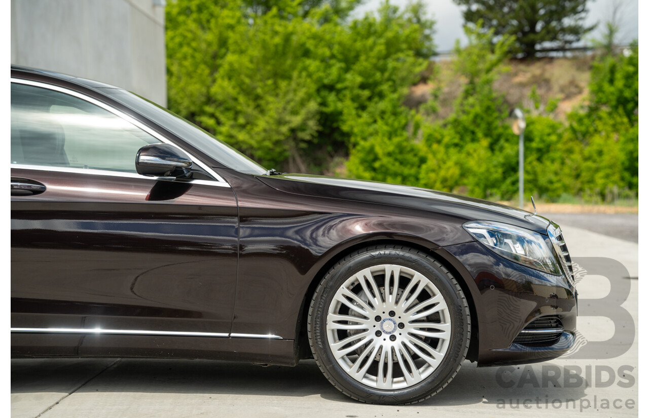 4/2016 Mercedes-Benz S350d W222 MY16 4d Sedan Ruby Metallic Turbo Diesel 3.0L