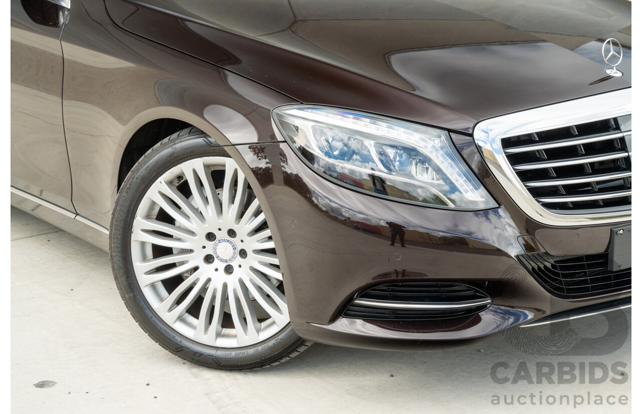 4/2016 Mercedes-Benz S350d W222 MY16 4d Sedan Ruby Metallic Turbo Diesel 3.0L
