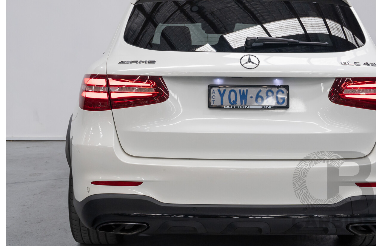 1/2018 Mercedes-Benz GLC 43 AMG (AWD) 253 MY18 4d Wagon Diamond White Twin Turbo V6 3.0L