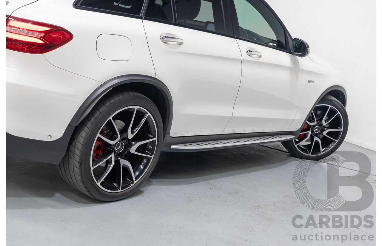 1/2018 Mercedes-Benz GLC 43 AMG (AWD) 253 MY18 4d Wagon Diamond White Twin Turbo V6 3.0L