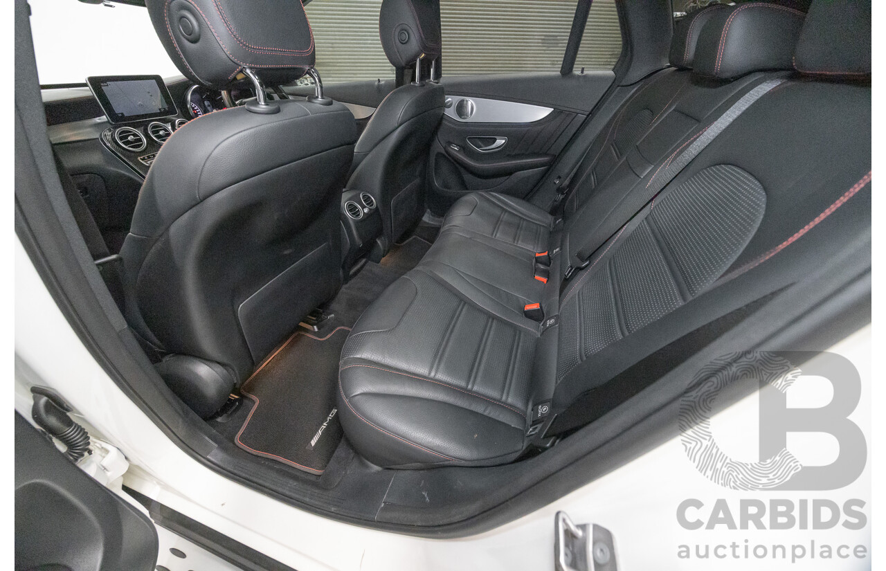 1/2018 Mercedes-Benz GLC 43 AMG (AWD) 253 MY18 4d Wagon Diamond White Twin Turbo V6 3.0L
