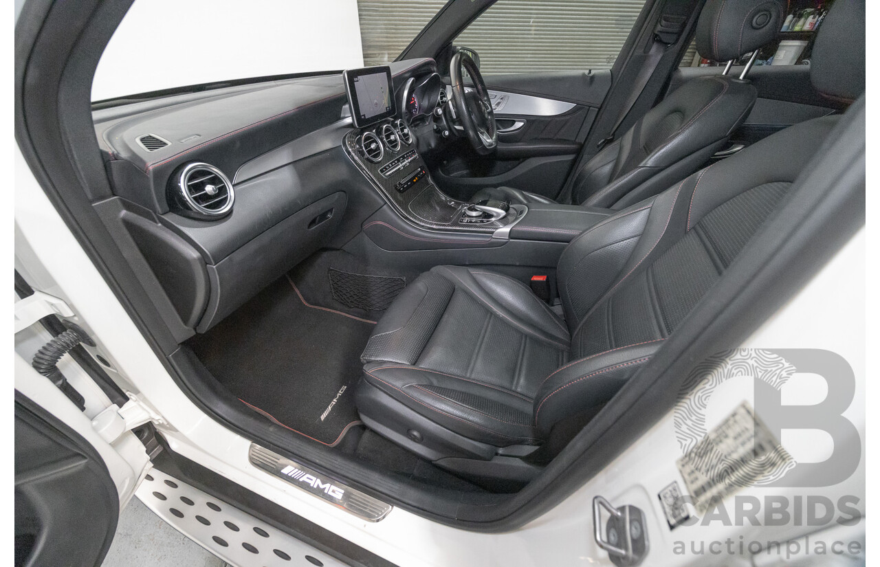 1/2018 Mercedes-Benz GLC 43 AMG (AWD) 253 MY18 4d Wagon Diamond White Twin Turbo V6 3.0L