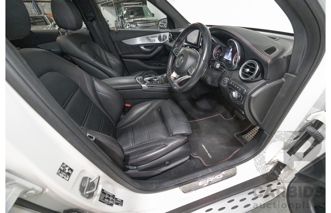 1/2018 Mercedes-Benz GLC 43 AMG (AWD) 253 MY18 4d Wagon Diamond White Twin Turbo V6 3.0L