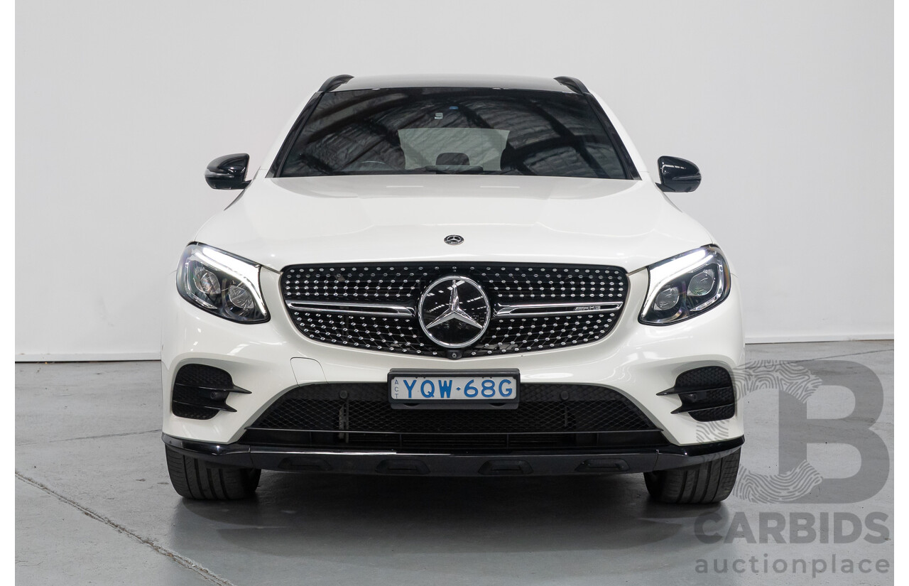 1/2018 Mercedes-Benz GLC 43 AMG (AWD) 253 MY18 4d Wagon Diamond White Twin Turbo V6 3.0L