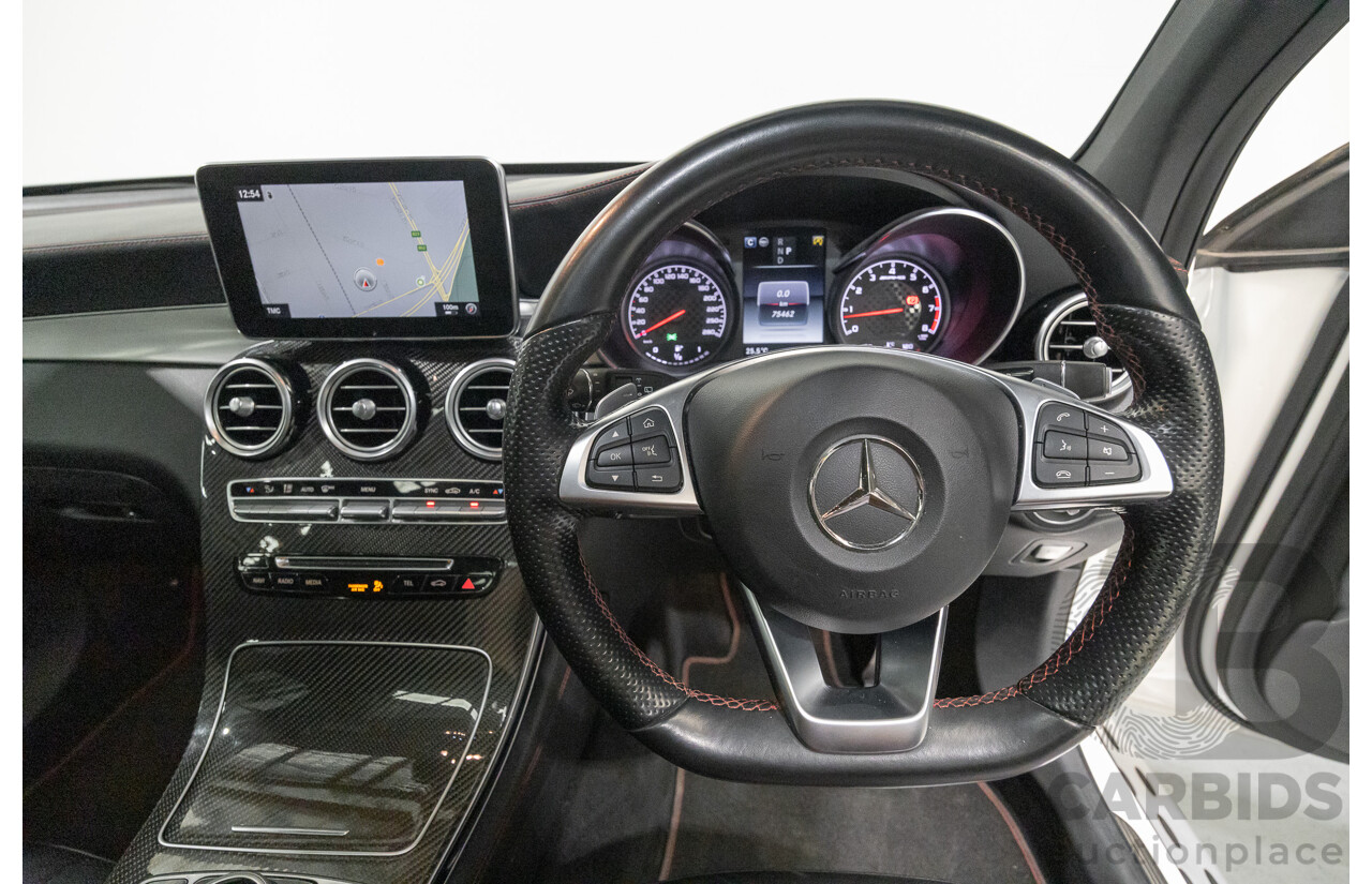 1/2018 Mercedes-Benz GLC 43 AMG (AWD) 253 MY18 4d Wagon Diamond White Twin Turbo V6 3.0L