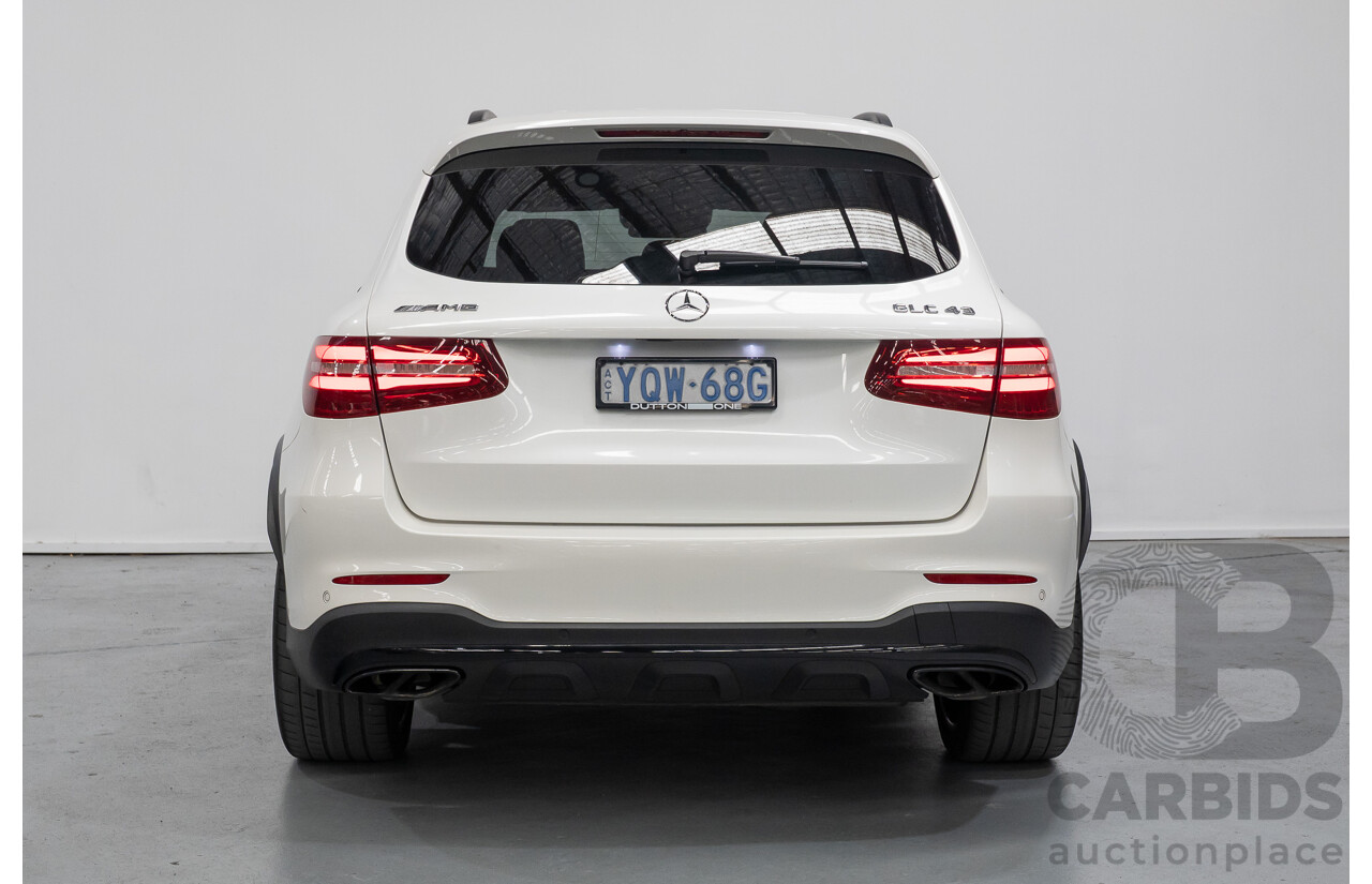 1/2018 Mercedes-Benz GLC 43 AMG (AWD) 253 MY18 4d Wagon Diamond White Twin Turbo V6 3.0L