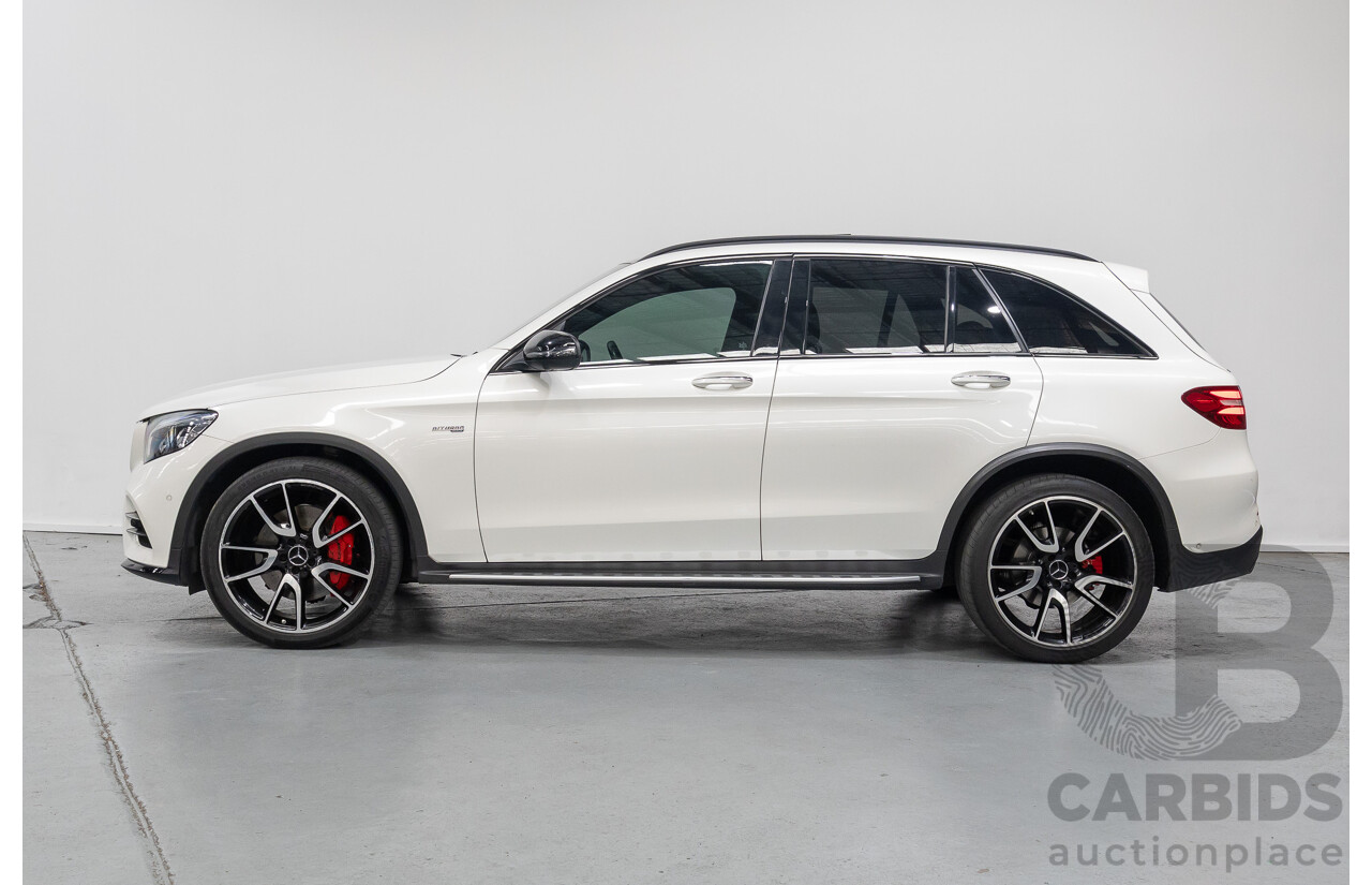 1/2018 Mercedes-Benz GLC 43 AMG (AWD) 253 MY18 4d Wagon Diamond White Twin Turbo V6 3.0L