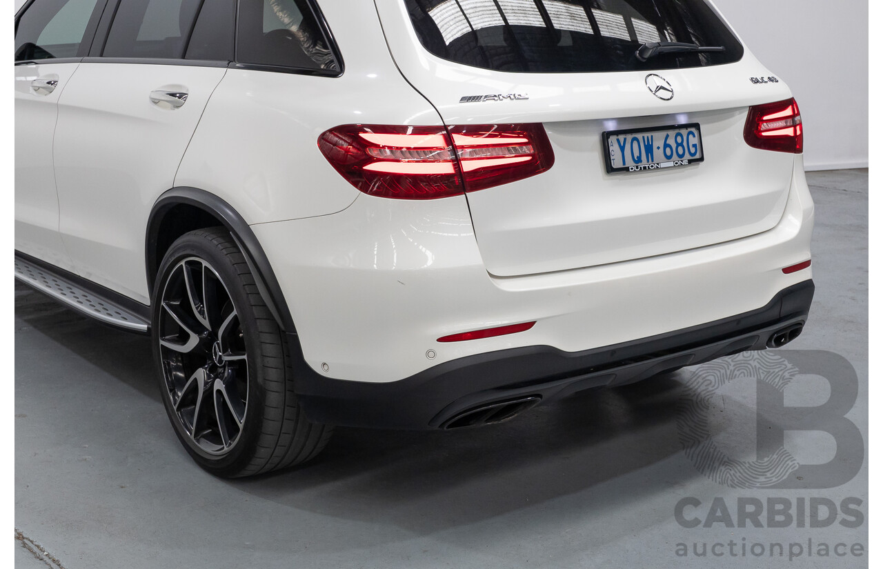 1/2018 Mercedes-Benz GLC 43 AMG (AWD) 253 MY18 4d Wagon Diamond White Twin Turbo V6 3.0L