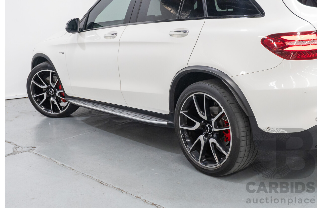 1/2018 Mercedes-Benz GLC 43 AMG (AWD) 253 MY18 4d Wagon Diamond White Twin Turbo V6 3.0L