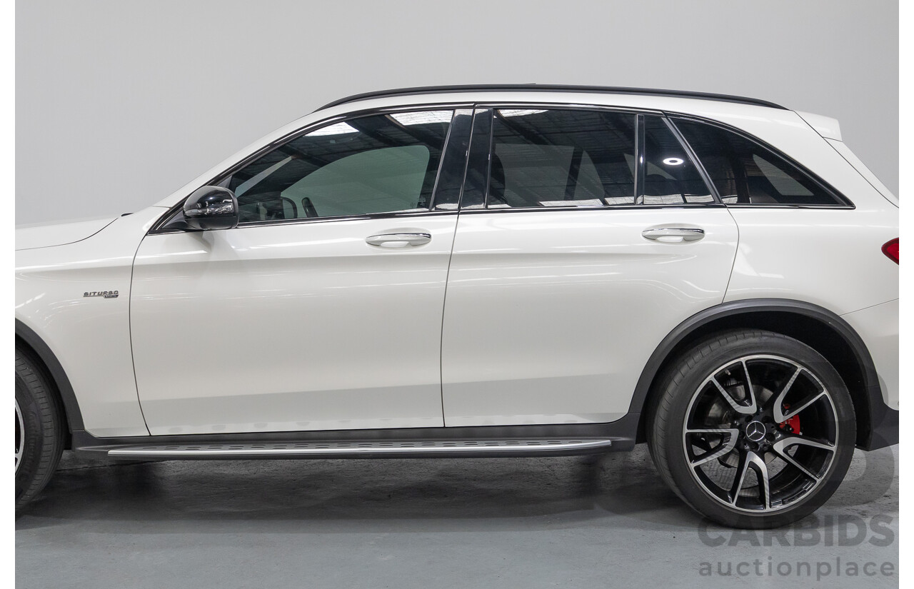 1/2018 Mercedes-Benz GLC 43 AMG (AWD) 253 MY18 4d Wagon Diamond White Twin Turbo V6 3.0L