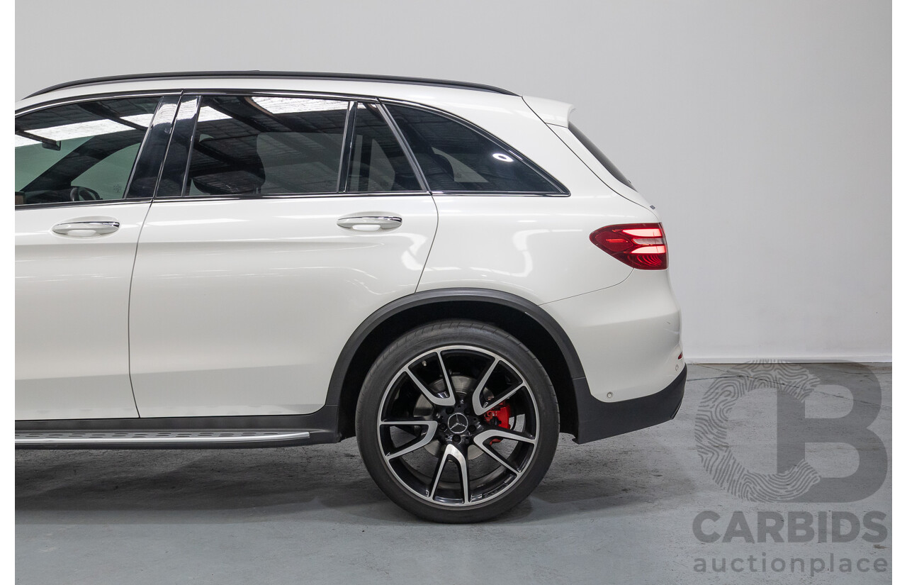 1/2018 Mercedes-Benz GLC 43 AMG (AWD) 253 MY18 4d Wagon Diamond White Twin Turbo V6 3.0L