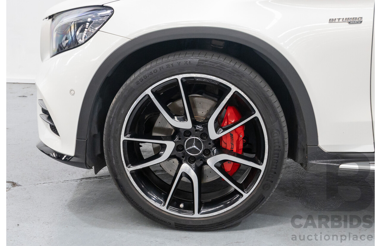 1/2018 Mercedes-Benz GLC 43 AMG (AWD) 253 MY18 4d Wagon Diamond White Twin Turbo V6 3.0L