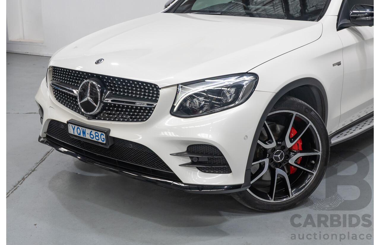 1/2018 Mercedes-Benz GLC 43 AMG (AWD) 253 MY18 4d Wagon Diamond White Twin Turbo V6 3.0L