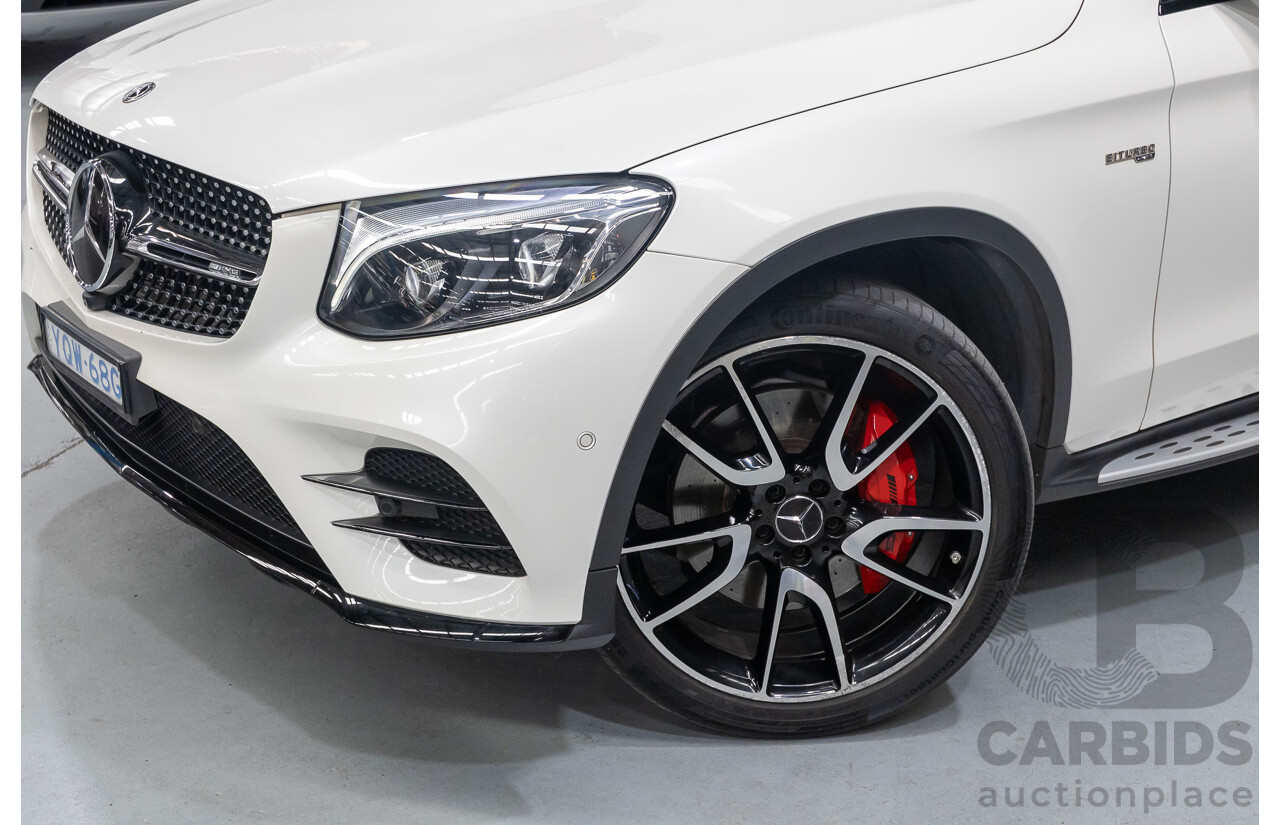 1/2018 Mercedes-Benz GLC 43 AMG (AWD) 253 MY18 4d Wagon Diamond White Twin Turbo V6 3.0L