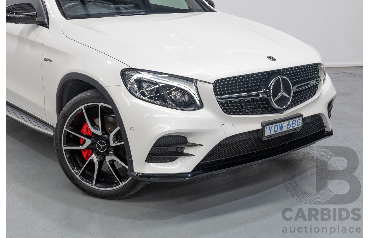 1/2018 Mercedes-Benz GLC 43 AMG (AWD) 253 MY18 4d Wagon Diamond White Twin Turbo V6 3.0L