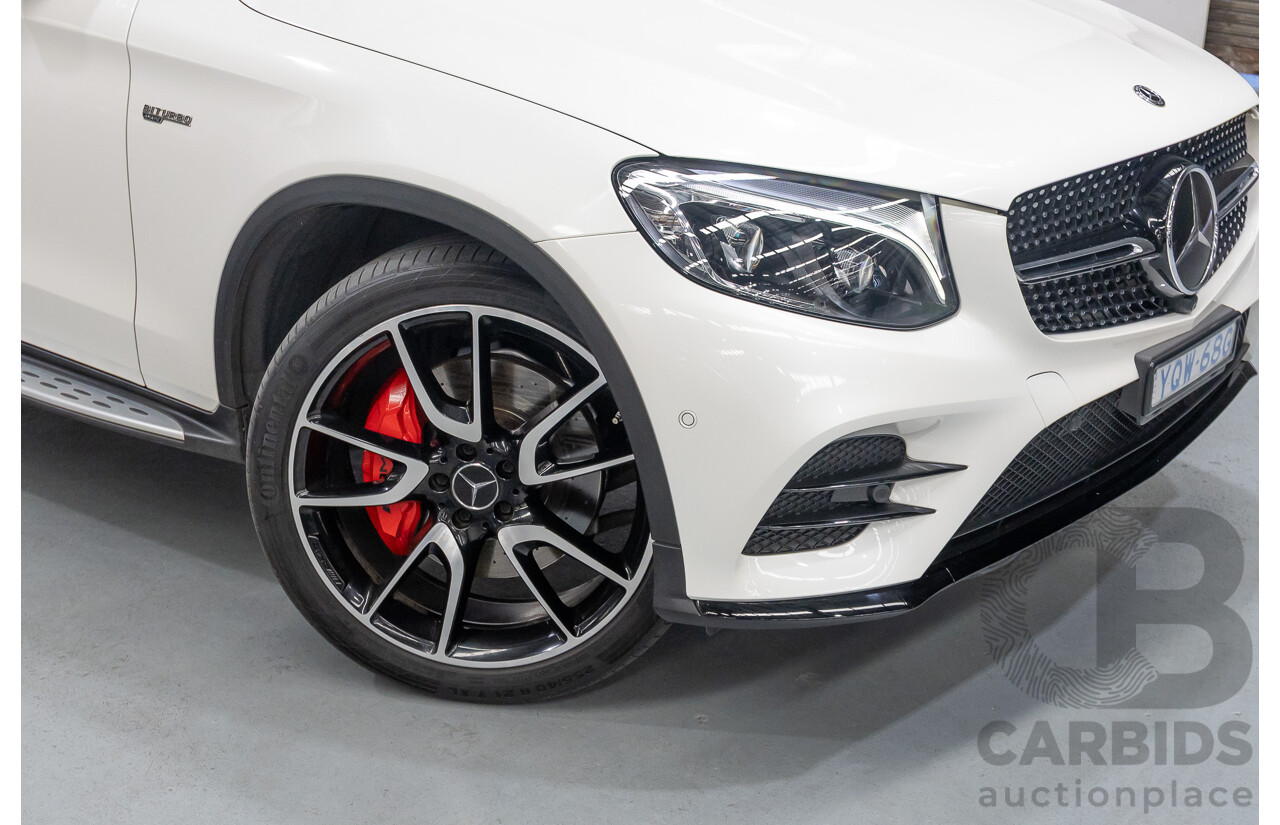 1/2018 Mercedes-Benz GLC 43 AMG (AWD) 253 MY18 4d Wagon Diamond White Twin Turbo V6 3.0L