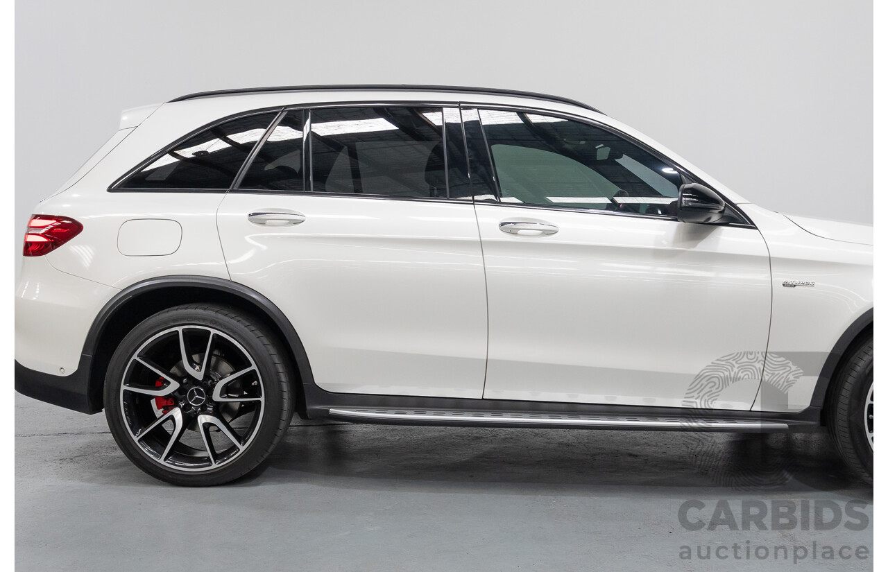 1/2018 Mercedes-Benz GLC 43 AMG (AWD) 253 MY18 4d Wagon Diamond White Twin Turbo V6 3.0L