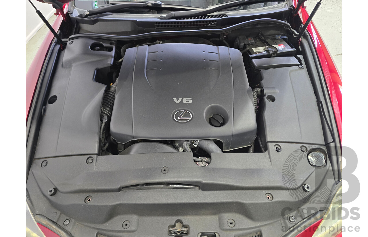 02/2011 Lexus IS250 F Sport GSE20R MY11 4d Sedan Matador Red V6 2.5L