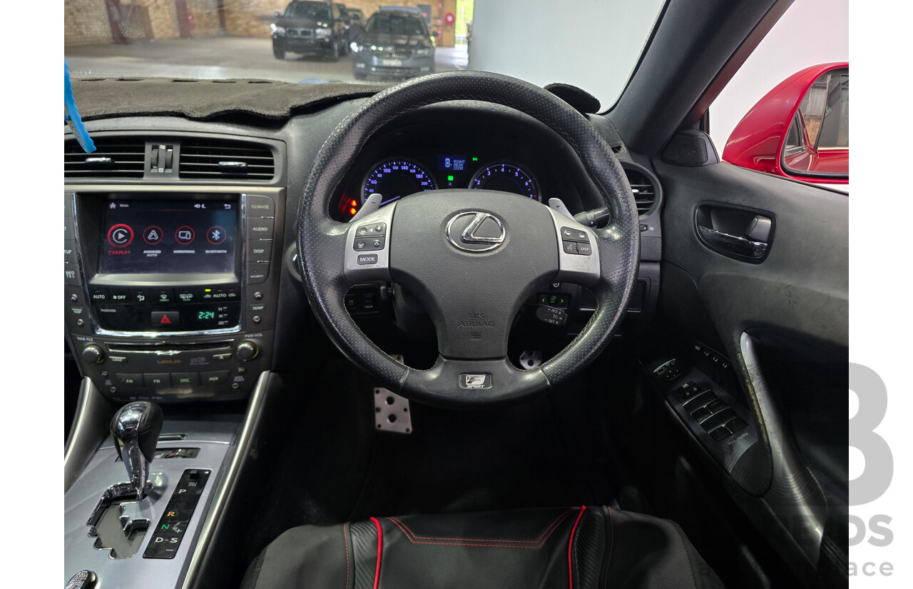 02/2011 Lexus IS250 F Sport GSE20R MY11 4d Sedan Matador Red V6 2.5L