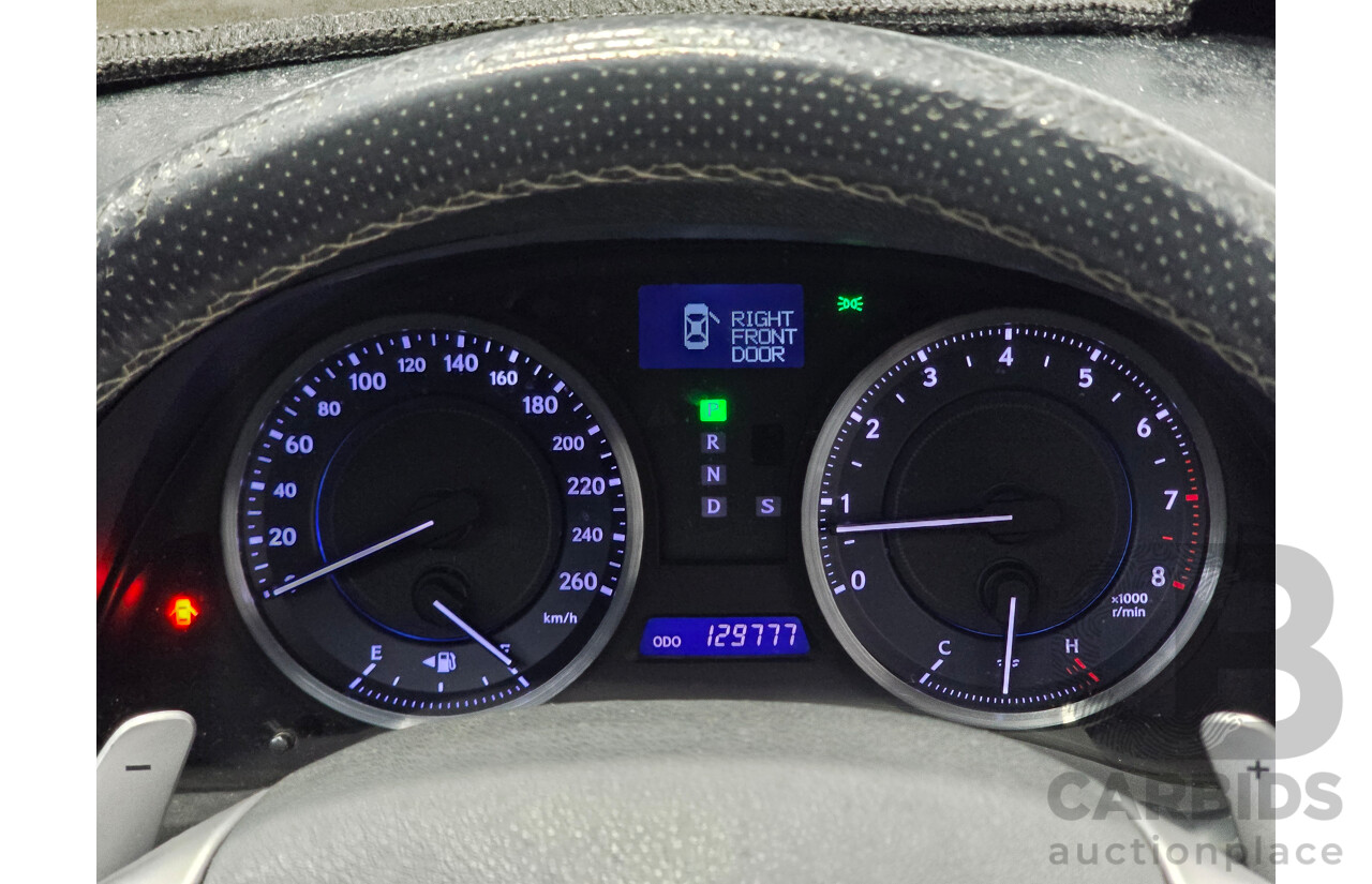 02/2011 Lexus IS250 F Sport GSE20R MY11 4d Sedan Matador Red V6 2.5L