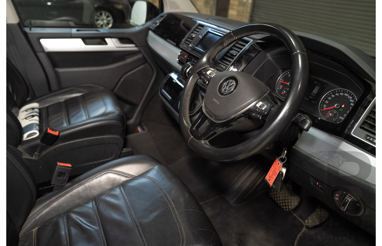 06/2017 Volkswagen Multivan Highline TDI450 T6 MY18 4d Wagon Black 2.0L
