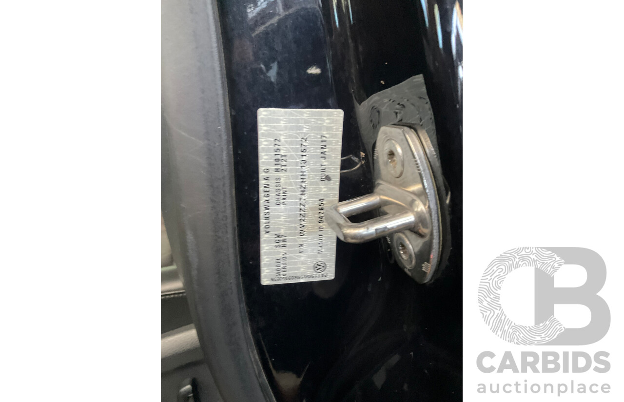 06/2017 Volkswagen Multivan Highline TDI450 T6 MY18 4d Wagon Black 2.0L
