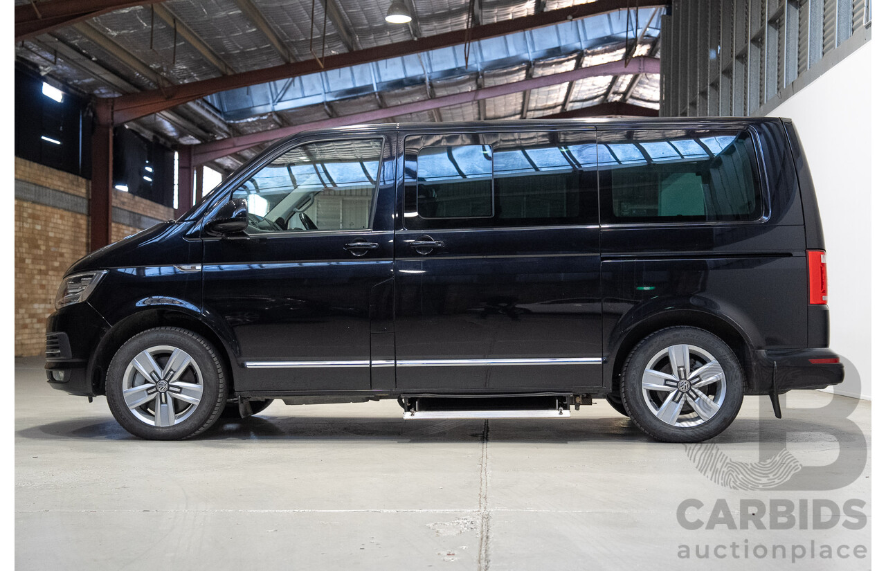 06/2017 Volkswagen Multivan Highline TDI450 T6 MY18 4d Wagon Black 2.0L