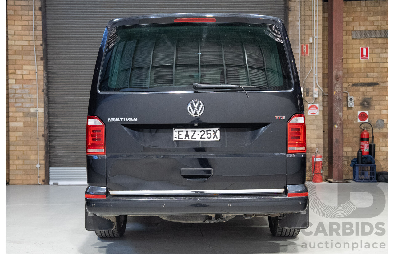06/2017 Volkswagen Multivan Highline TDI450 T6 MY18 4d Wagon Black 2.0L