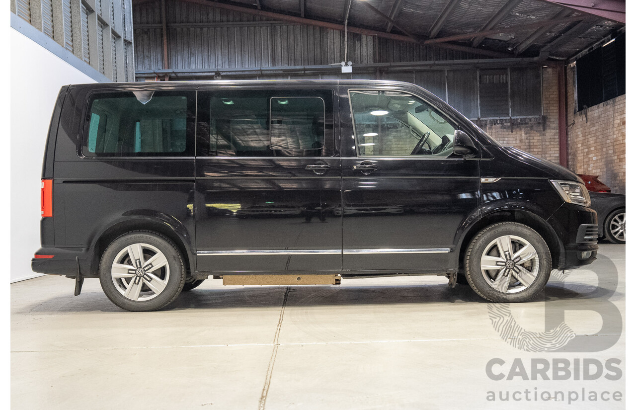06/2017 Volkswagen Multivan Highline TDI450 T6 MY18 4d Wagon Black 2.0L